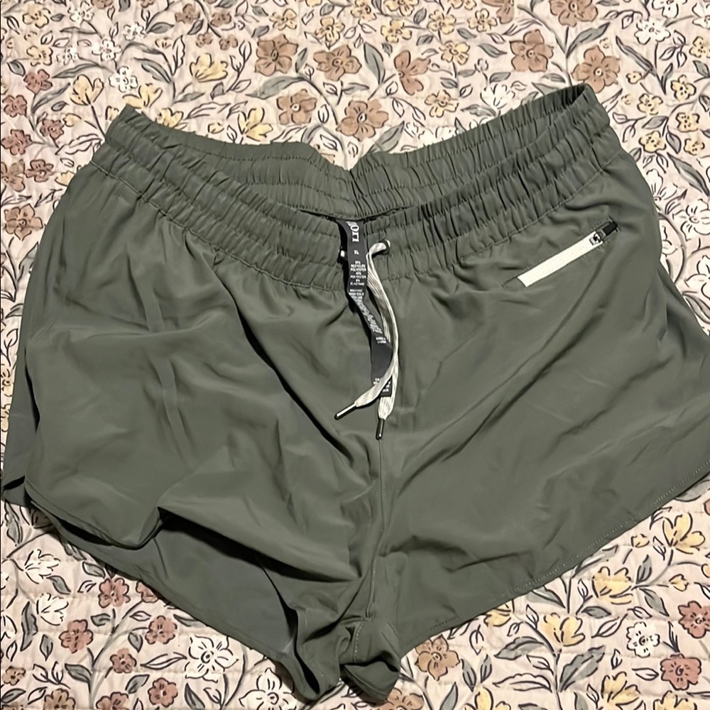 Vuori Olive Green Athletic Shorts